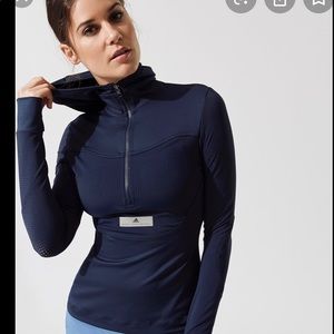Adidas by Stella McCartney running 3/4 zip hoodie